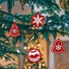 10pcs DIY Full Drills Diamond Painting Special Shape Christmas Tree Pendant