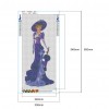 Dress Lady- Full Round Diamond Painting