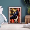 American Flag Car-Full Round Diamond Painting