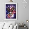 American Flag Eagle-Full Round Diamond Painting
