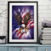 American Flag Eagle-Full Round Diamond Painting