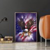 American Flag Eagle-Full Round Diamond Painting