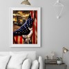 American Flag Car-Full Round Diamond Painting
