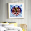 American Flag Eagle-Full Round Diamond Painting