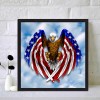 American Flag Eagle-Full Round Diamond Painting