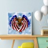 American Flag Eagle-Full Round Diamond Painting