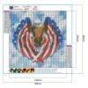 American Flag Eagle-Full Round Diamond Painting