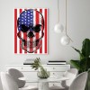 Stars Stripes Skull -Full Round Diamond Painting