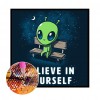 Alien Sitting on Bench-Full Round Diamond Painting