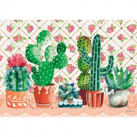 Cactus - Full Round Diamond Painting