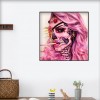 Skull Woman -Full Round Diamond Painting