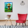 Tree Cottage - Full Round Diamond Painting