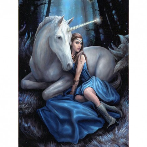 Beauty Horse- Full Round Diamond Painting