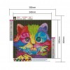 Colorful Cat - Full Round Diamond Painting