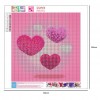 Pink Heart - Full Round Diamond Painting