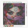 Masked Beauty- Full Round Diamond Painting