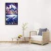 Color Marine Dolphin Park-Full Round Diamond Painting