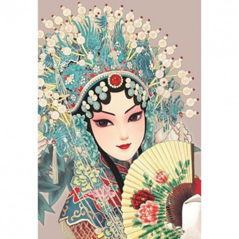 Chinese Opera- Full Round Diamond Painting