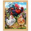 Chickens - Full Round Diamond Painting
