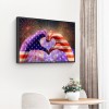 American Flag Love-Full Round Diamond Painting
