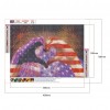 American Flag Love-Full Round Diamond Painting