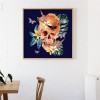 Color Skull Halloween-Full Round Diamond Painting