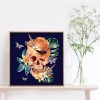 Color Skull Halloween-Full Round Diamond Painting