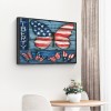 US Flag Butterflies  -  Full Round Diamond Painting