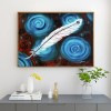 Spiral Feathers-Full Round Diamond Painting