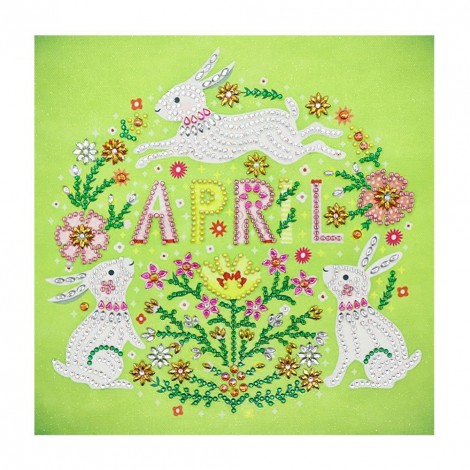 April - Crystal Rhinestone Diamond Painting