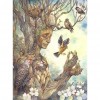 Birds and Tree Man - Full Round Diamond Painting
