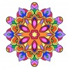 Mandala Flower- Full Round Diamond Painting