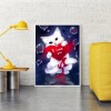 Valentine Day Cat Love- Full Round Diamond Painting