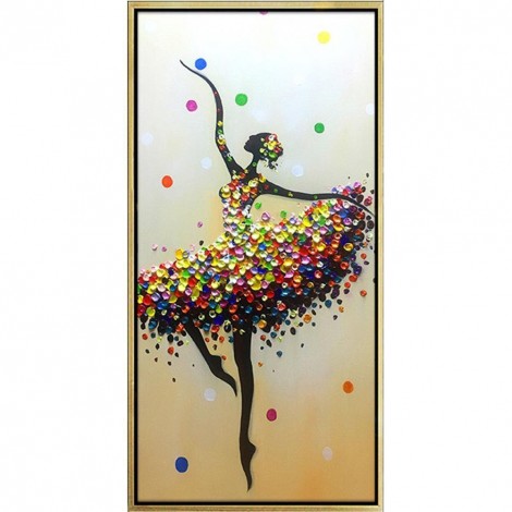 Ballet Girl - Full Round Diamond Painting(85*45cm)