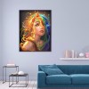 Blue Gold Hair Elf - Full Round Diamond Painting