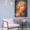 Blue Gold Hair Elf - Full Round Diamond Painting