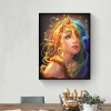 Blue Gold Hair Elf - Full Round Diamond Painting