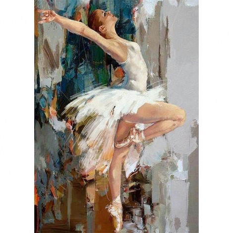 Ballet Girl - Full Round Diamond Painting