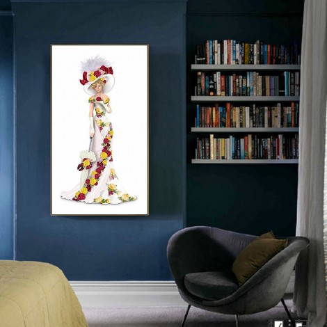 Snow House - Full Round Diamond Painting