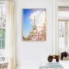 Spring Eiffel Tower- Full Round Diamond Painting
