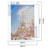 Spring Eiffel Tower- Full Round Diamond Painting