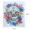 Skull - Full Round Diamond Painting&pound;&uml;25*30cm)