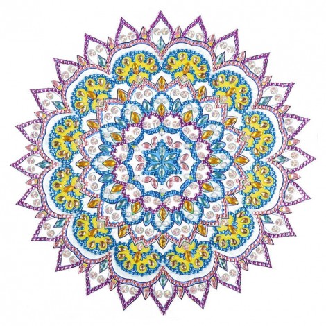 Color Mandala - Crystal Rhinestone Diamond Painting