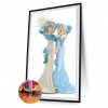 Blue Dress Sisters Ladies - Full Round Diamond Painting