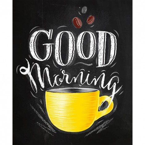 Coffee Letter - Full Round Diamond Painting