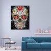 Skull- Full Round Diamond Painting