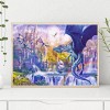 Castle and Flying Dragon-Full Round Diamond Painting