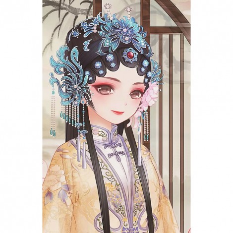 Chinese Girl -Crystal Rhinestone Diamond Painting