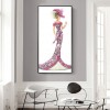 Dress Lady- Full Round Diamond Painting
