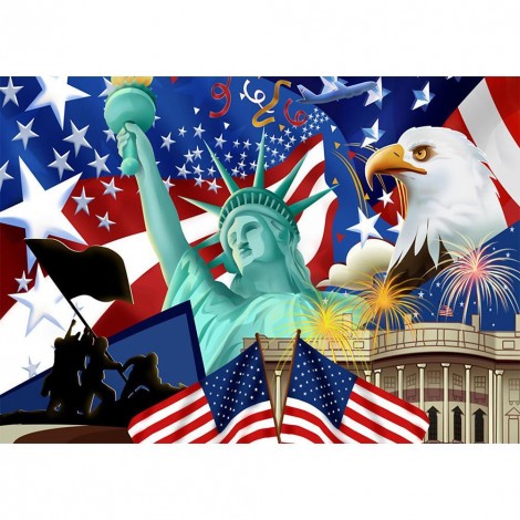 Statue of Liberty - Full Square Diamond Painting(40x50cm)